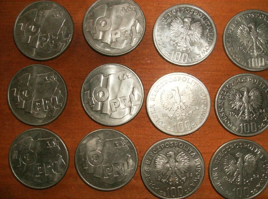 100 zł 1984 r. 40 lat PRL. stan menniczy