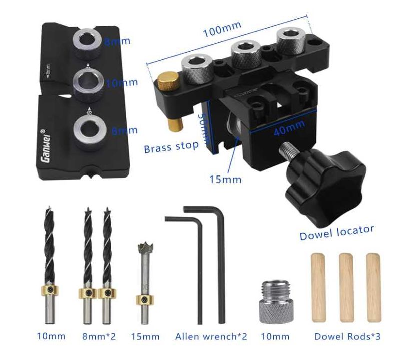 Szablon do połączeń mimośrodowych 6/8/15mm BIGP