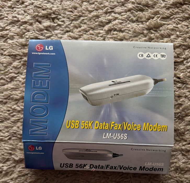 LG USB 56K Data/Fax/Voice Modem LM-U56S, новий у коробці