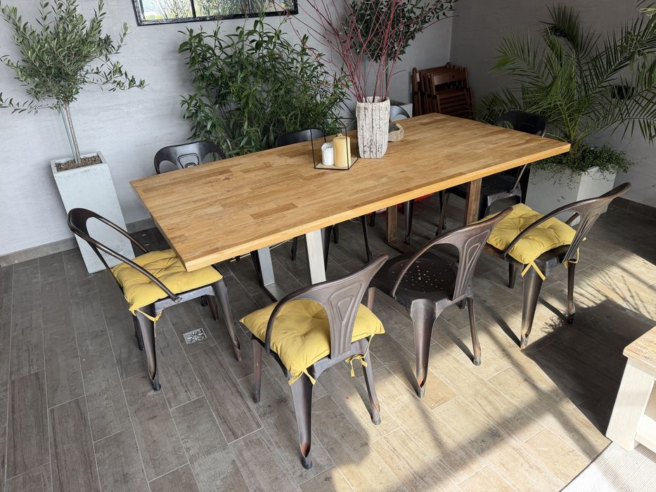 Krzesla stalowe loftowe noweczesne loft 8 sztuk