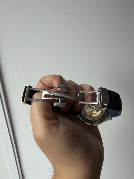 Relógio Estilo Patek Philippe Aquanaut Azul