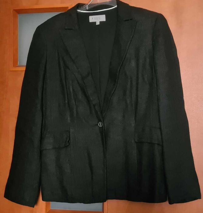 Marks & Spencer czarny żakiecik roz 12