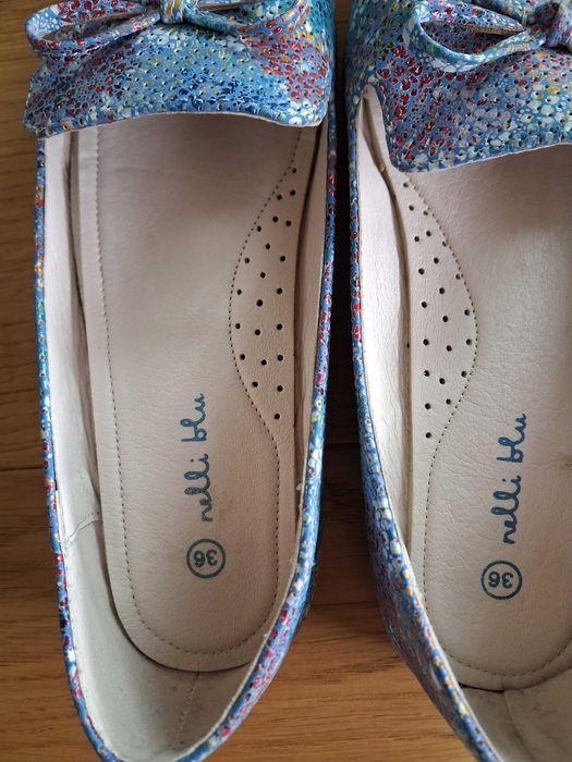 Baleriny dziewczęce Nelli blue, rozm.36