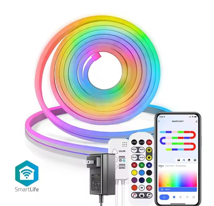 RGBIC Светодиодная лена. Неон. Умный дом