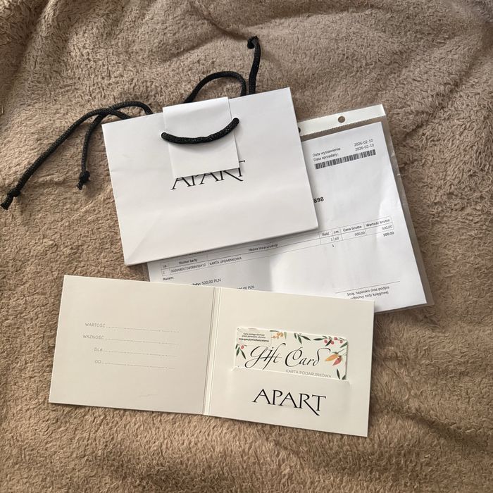 Apart karta podarunkowa 500 zl na prezent