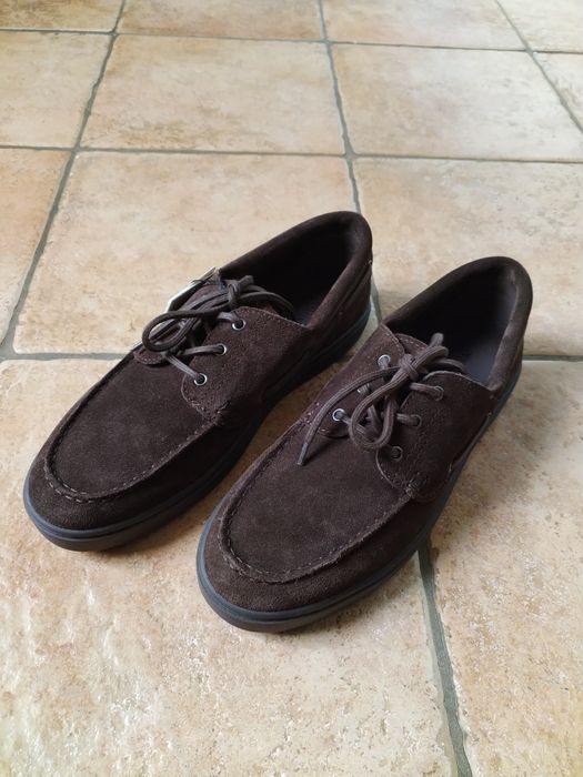 Skórzane buty w stylu marynarskim
