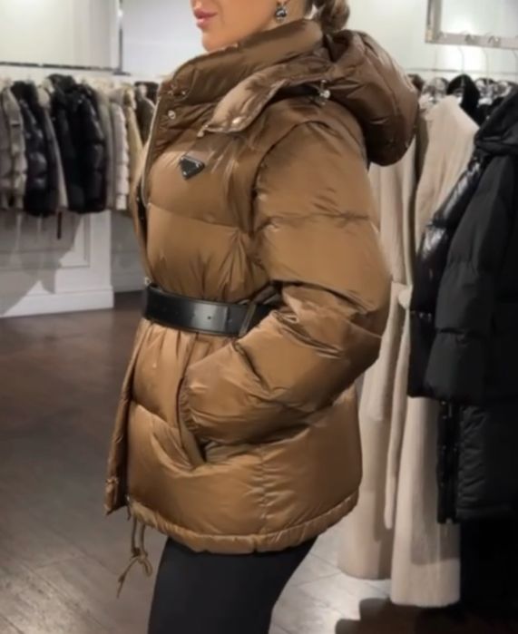 Куртка жіноча трансформер жилетка 2в1 коричнева шокощад тепла