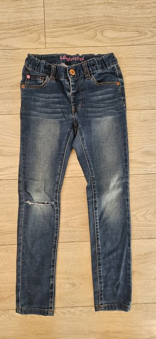 Zestaw jeansów rozm. 128+gratis