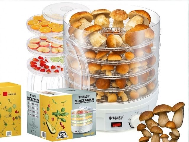 Suszarka do grzybów owoców spożywcza do żywności 5 poziomów jesień