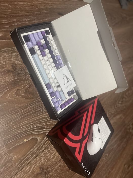 Игровой комплект Ajazz: клавиатура AK820 + мышь AJ159 Pro