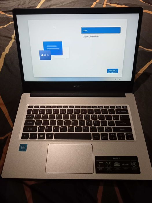 Laptop Acer Aspire 3 14" 8GB RAM 256GB Dysk SSD