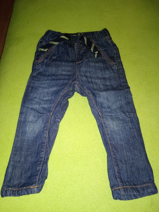 Jeansy granatowe Next, rozm. 86, 12-18 m-cy
Do