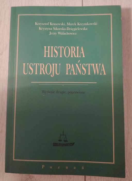 Historia ustroju państw - podręcznik do Prawa rok 1