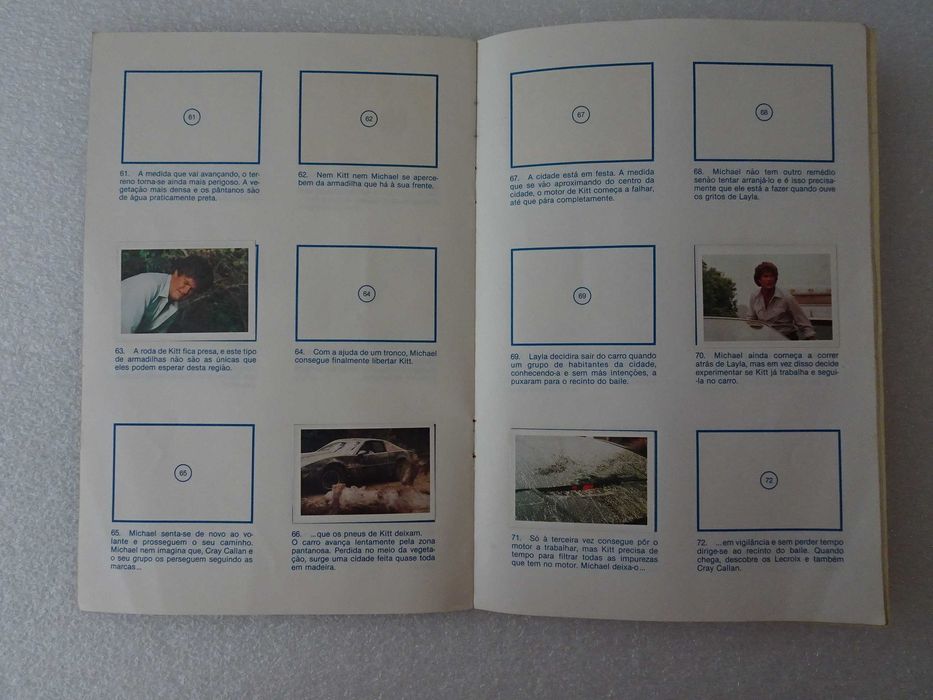 Caderneta de cromos Knight Rider O Justiceiro Disvenda - Tem 20 cromos