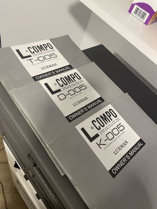 Luxman tuner T-005, CD player D-005, cassette deck K-D-005