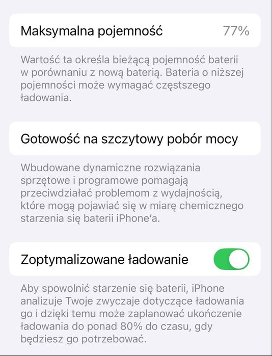 Używany Apple iPhone 13 Pro 128 GB srebrny, bateria 77%