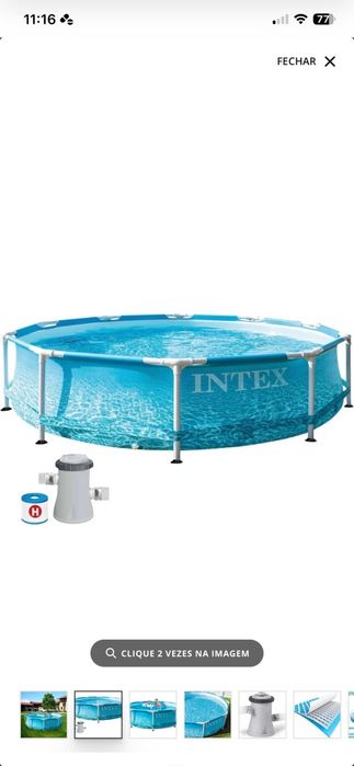 Vendo piscina com pouco uso