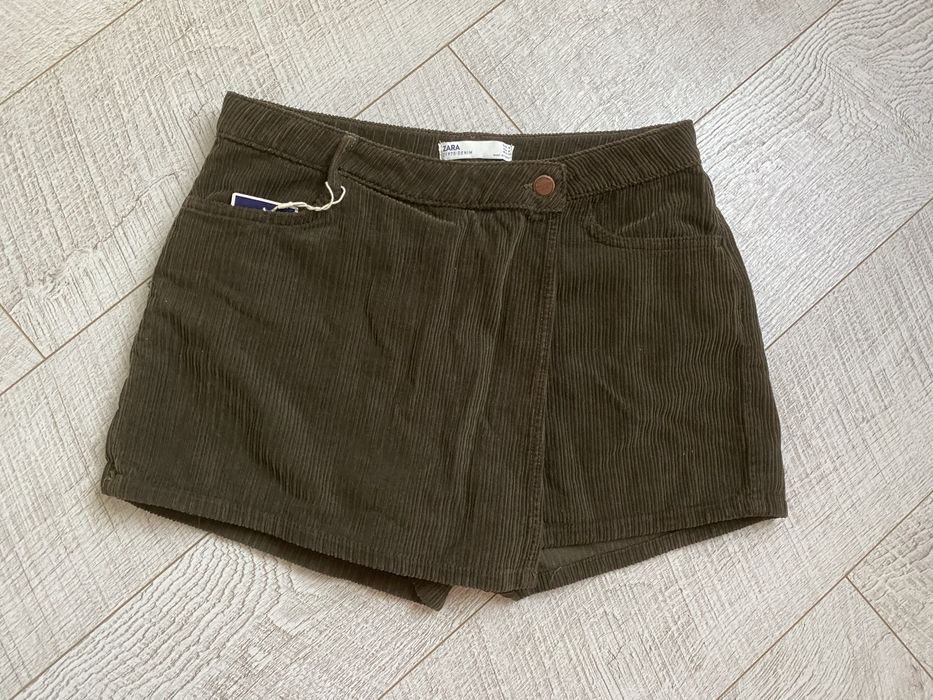 Спідниця шорти zara вельвет M-L