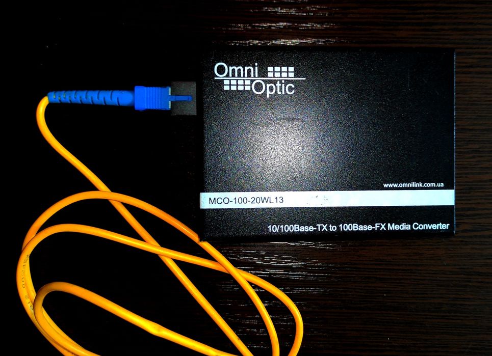 Медиаконвертер OmniOptic MCO-100-20WL13(15)