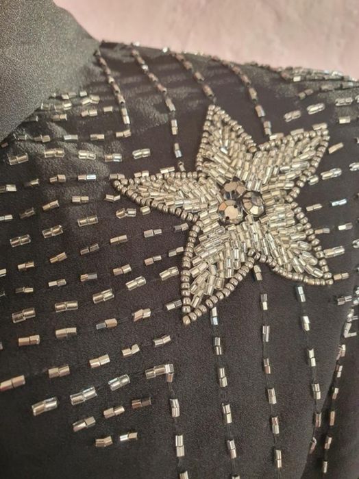 Сценічний зірковий піджак фрак Іdol розшитий , S/10