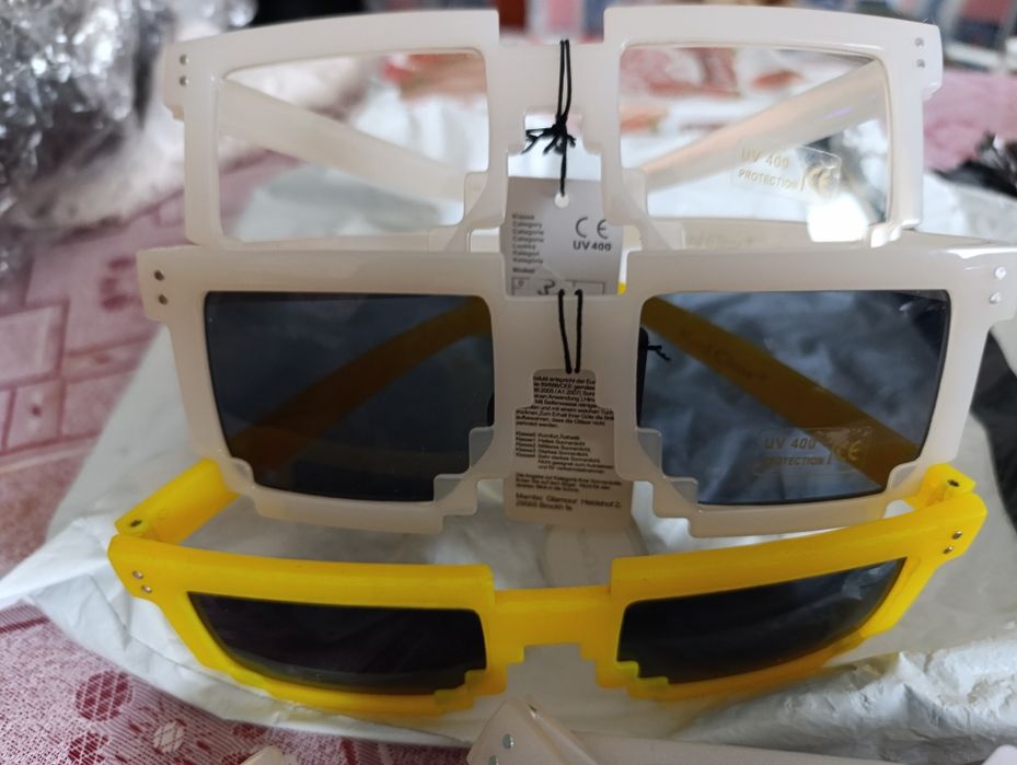 Minecraft okulary świecące nocą markowe nowe