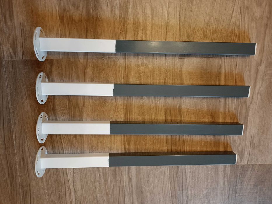 Nogi stalowe do stołu, biurka, blatu - 4 sztuki (komplet)