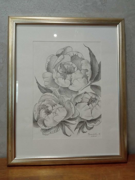 Картина "Півонії"  Графіка