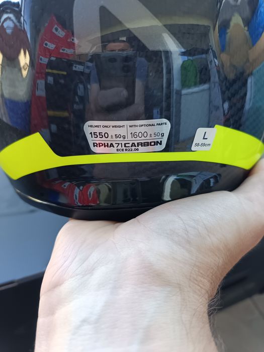 Kask motocyklowy HJC RPHA71 CARBON HAMIL MC3H.