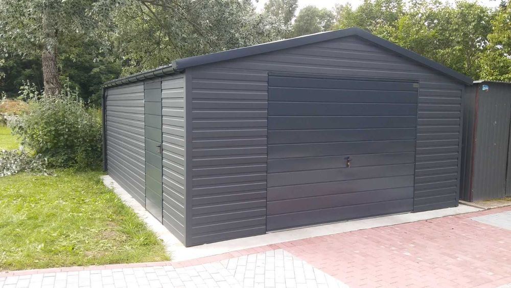 Garaż Blaszany 4x5 Poziomy Panel