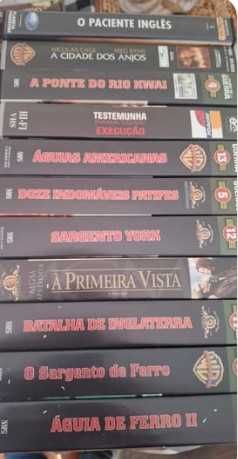 vários filmes em VHS para fãs ou colecionadores