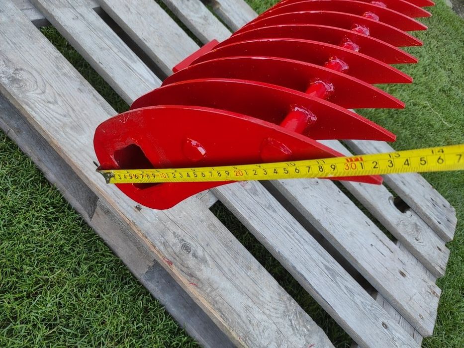 Grabie ażurowe 100cm widły łyżka do gałęzi ziemi trawnika minikoparki