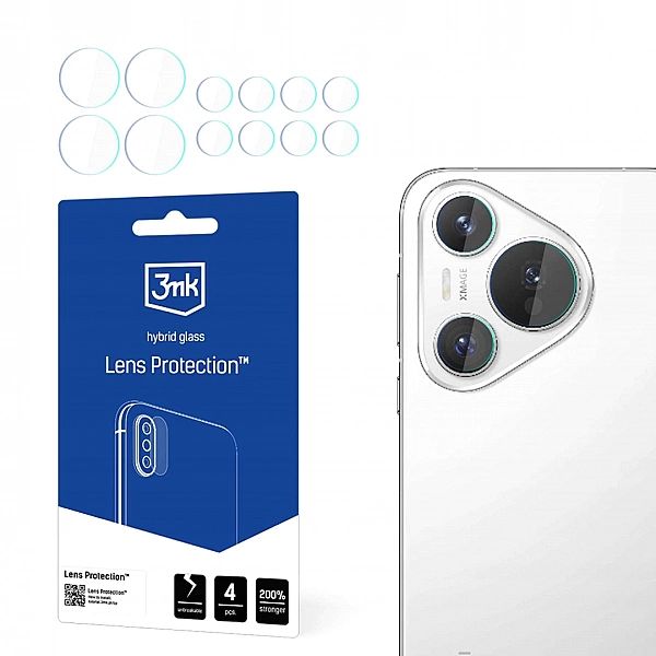 Szkło hybrydowe 3MK do Huawei Pura 70/4 szt.