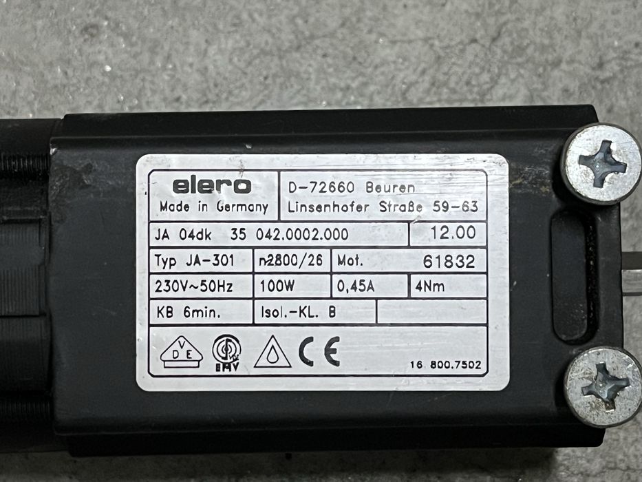 Motor estore ELERO D-72660