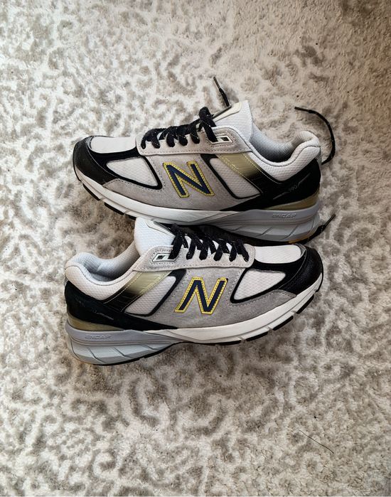 Оригінал! New Balance 990v5 Silver Black Yellow Made in USA
