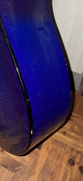 Guitarra Clássica para Iniciantes vidaxL 4/4 390 Madeira de Tilfa Azul