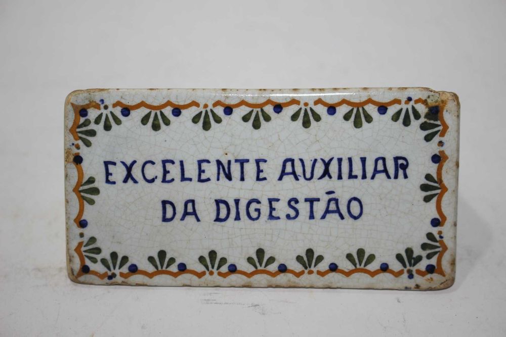 Paliteiro publicitario-Faiança Carvalhinho-Aguas Vidago Melgaço Pedras
