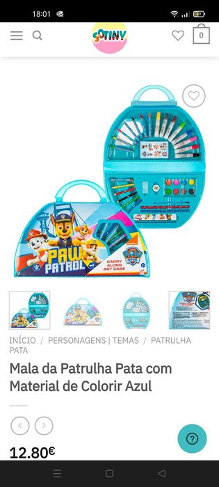 Mala Patrulha Pata material p/colorir