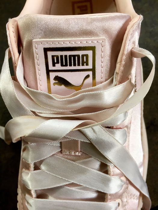 Oryginalne buty sportowe Puma różowo złote