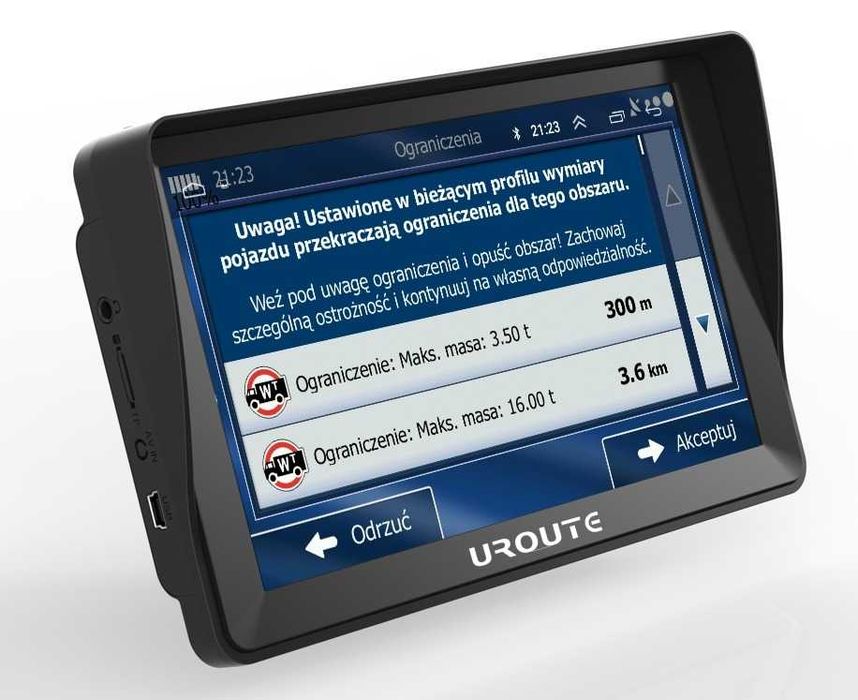 Nawigacja GPS UROUTE 7" 84F-8 najnowsza mapa! Kielce