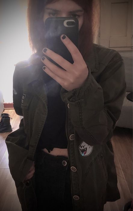Casaco personalizado verde, estilo militar Armani Jeans