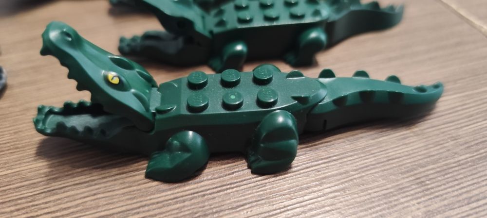 LEGO zwierzęta rekin,krokodyle