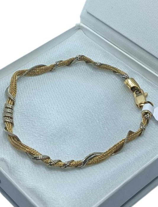 Złota bransoletka 750p (18k) | 8,35g | dł. 19,5 cm
