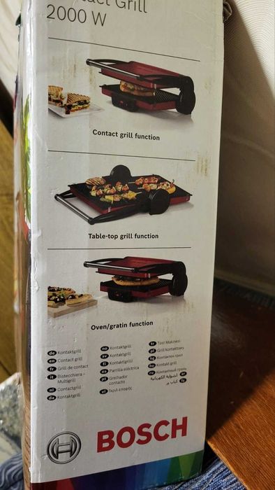 Гриль Bosch. Контактный гриль 3-в-1.