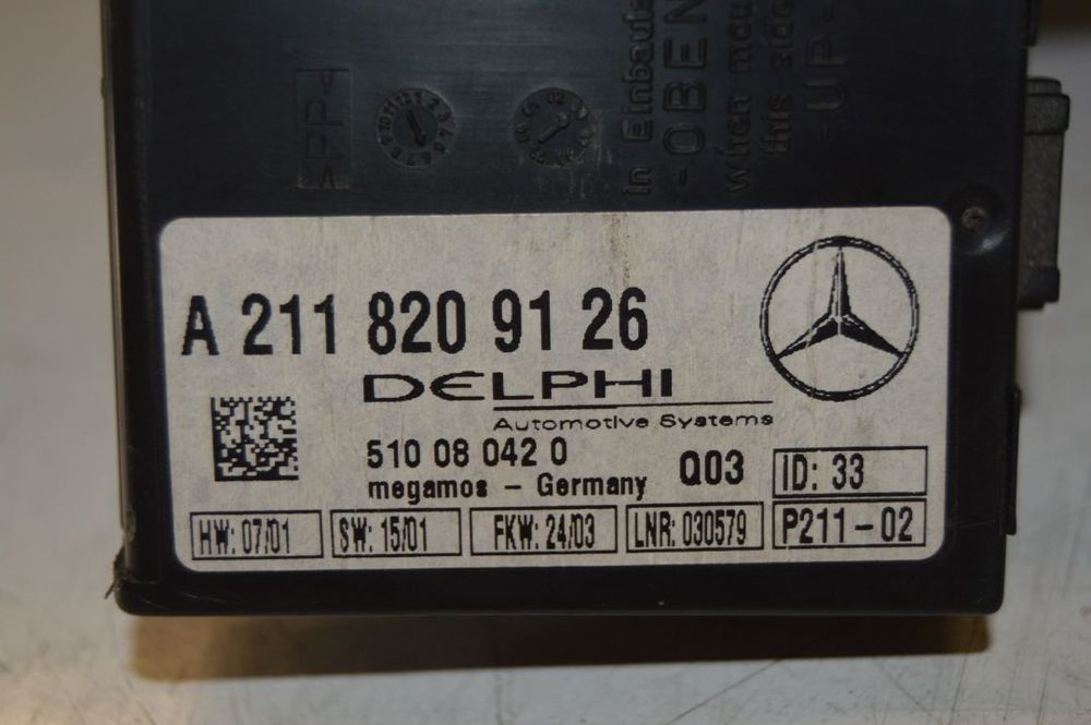 CENTRALINA MODULO ALARME UNIDADE CONTROLO MERCEDES BENZ CLASS C W203