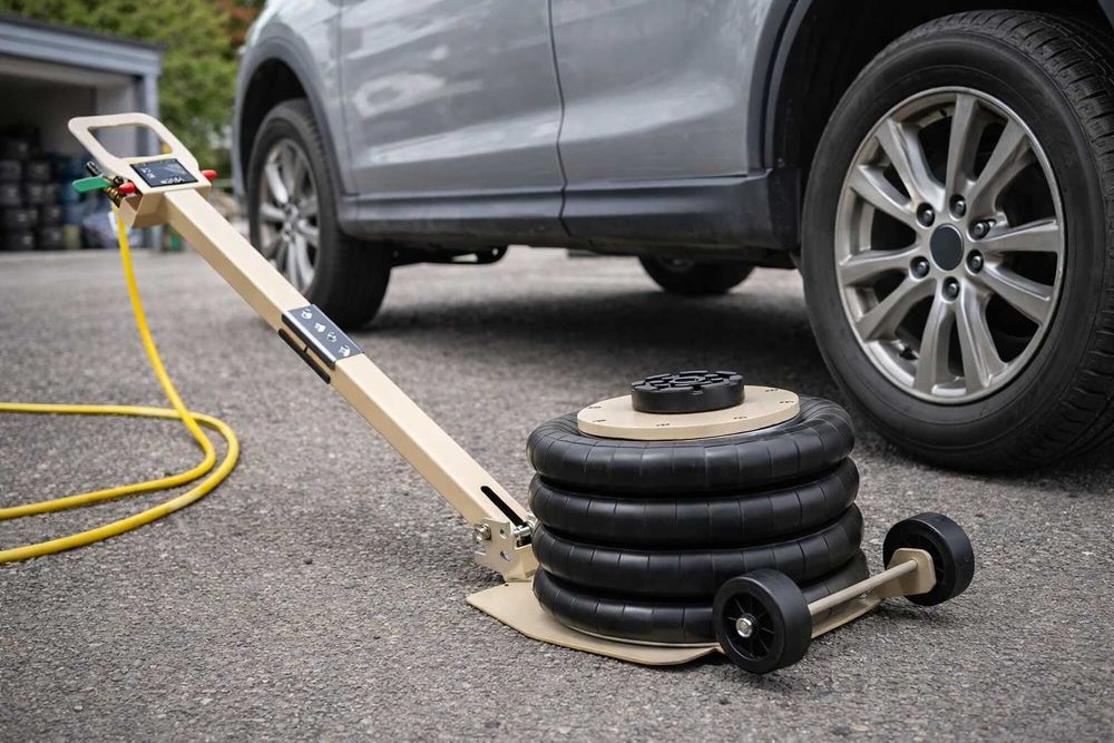 Домкрат пневматичний 3,5Т NEWOR пневмодомкрат сніговик