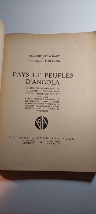 Pays et Peuples d'Angola (1934) | Registo Fotográfico, Mapa e Desenhos
