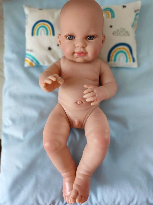 Пупс без одягу хлопчик реборн Nines d`Onil, 37 см