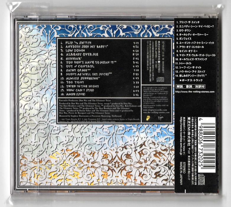 The Rolling Stones Bridges To Babylon 1press 1997 CD Japan