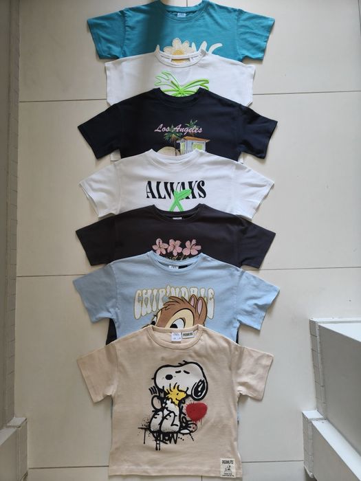Bluzki t-shirty Zara 128, 130 super stan