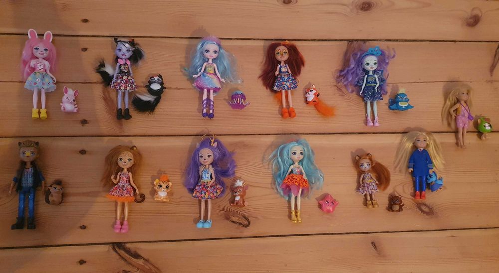 Laleczki enchantimals 7 zł za sztukę